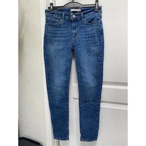 Levi's 711 Skinny Ankle Jeans (Size 27/Dark Wash)